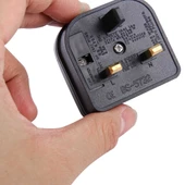 BS-5732 Taşınabilir AB Fişten UK Fişe Adaptör Güç Prizi Seyahat Dönüştürücü Sigortalı - 5