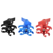 PULUZ Üçlü Top Kelepçe Açık Delik Dalış Kamera Aparatı CNC Alüminyum Yaylı Fener Kelepçesi Kırmızı - 7