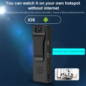 RD03 1080P HD WiFi Gözetim Kameralı Kayıt Kalemi Klipsli - 6
