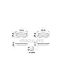 ARKA FREN BALATASI TOYOTA COROLLA 1.4 1.6 VVTI BENZINLI 2003-2007 - 1