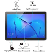 Huawei MediaPad T3 10 9.6 Inç Tam Ekran Temperli Cam Ekran Koruyucu 09mm 9H Sertlik - 2