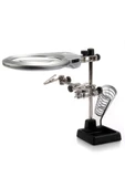 Nikula Mg16129-b 130 Mm. 2.5x, 5x Mercek Masa Üstü Ledli Mini Büyüteç Havya Stand Pcb Tutucu - 1