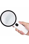 Nikula 30x Büyütme 107mm Özel Çift Cam 12 Led Işıklı Büyüteç - 2