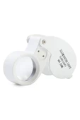 Bosile Mini 40x Lüp Led Işıklı Kuyumcu Katlanır Büyüteç Kutulu - 5