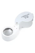 Bosile Mini 40x Lüp Led Işıklı Kuyumcu Katlanır Büyüteç Kutulu - 1