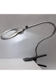 Nikula Işıklı Büyüteç Tamirci Büyüteci Çalışma Lambası Lup Mercek 130mm - 5