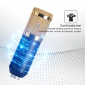BM-800 Ağ K Şarkı Özel Yüksek Kalite Metal Şok Montajlı Mikrofon Seti Pembe - 9