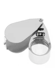 Bosile Mini Led Işıklı Büyüteç Full Çelik Büyüteç Lup Mercek Kuyumcu Büyüteci - 1