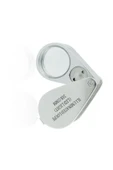 Bosile Mücevher,kuyumcu,tekstilciler,para Kontrol, Için Özel Kutulu Metal Işıklı Lup 30x21 - 1