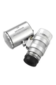 Nikula 60x Mini Cep Mikroskop Led+uv Işık Kuyumcu Antikacı Büyüteç 9882 - 1