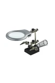 Bosile Havya Stand Pcb Tutucu Mg16129/b Masa Üstü Ledli Mini Büyüteç - 1