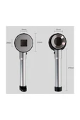 Nikula 10x Optik Ölçekli Metal El Büyüteç Cam Lens 3 Led Işıklı Fermuarlı Eva Çantalı - 2