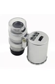 Nikula 60x Mini Cep Mikroskop Led+uv Işık Kuyumcu Antikacı Büyüteç 9882 - 2