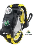 Nurcamp Paracord Kamp Bileklik Hayatta Kalma Bilekliği - 1