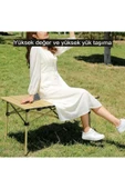 Nurcamp Büyük Boy Gold Katlanır Kamp Masası Piknik Seti Çanta Tipi Balkon Bahçe Mutfak Masası - 6