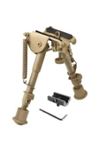 eser askeri malzeme ® Taktik Bipod Teleskop 6-9 İnç (Tan) – Stabil ve Ayarlanabilir Destek Sistemi - 1