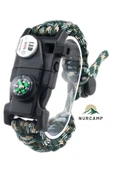Nurcamp Paracord Kamp Bileklik Hayatta Kalma Bilekliği - 1