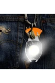 Bosile Ultra Güçlü Led Karabina Combat 12 Mod Anahtarlık Çakmak Düdük Bıçak Type-C Şarj 3 renk Led - 8