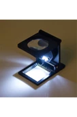 Nikula Led Işıklı Lup Mercek Metal Katlanır Ölçekli Kılıflı Büyüteç - 2