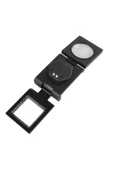 34center Led Işıklı Lup Mercek Metal Katlanır Ölçekli Kılıflı Işıklı Büyüteç - 5