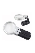 Suvawin 3X 4.5X Katlanabilir Ayarlı Büyüteç 10 Led Işık El veya Masa Akrilik Optik Lens - 1