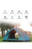 SHUFA 4-kişilik Otomatik Çift Katman Çift Kapılı Kamp Outdoor Plaj Piknik Çadırı 240x210x135 Cm thumbnail 2
