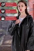 Bosile Unisex Eva Kumaş Su Rüzgar Geçirmez Yağmurluk - 6
