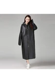 İstoc Trend Unisex Yağmurluk, Şeffaf Su Geçirmez Pvc Şık Kıyafetüstü Eva Yağmurluk - 1