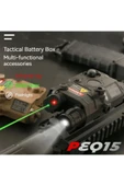 Bosile Peq15 için taktik kutu lazer lazer kızılötesi pil kutusu el feneri Jinming hassas grev SLR taktik thumbnail 1