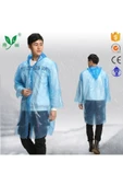 İstoc Trend Unisex Mavi Şeffaf Yağmurluk - 2