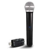 J.I.Y K Song Kablosuz Mikrofon Siyah USB Alıcılı TV ve PC için - 1
