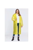 İstoc Trend Unisex Sarı Şeffaf Yağmurluk - 1