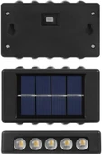 HediyeFilesi 6 Adet Solar Enerjili Aplik Led 6 Ledli Dekoratif Duvar Monteli Gün Işığı - 4