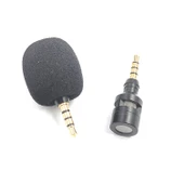 4 Kutuplu 3.5mm Mini Düz Mikrofon - Telefon Tablet Oyun Cihazı Uyumlu - 1