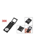 center34 Led Işıklı Lup Mercek Metal Katlanır Ölçekli Kılıflı Büyüteç - 2