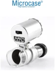 Microcase 60x Mini Cep Mikroskopu Uv Ledli Cam Büyüteç Çantalı - 4