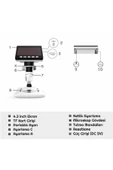 Bosile 12mp 5 Inch Ips Ekran Dijital Mikroskop Şarjlı Tv Çıkışı thumbnail 3