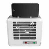 Taşınabilir Mini Sessiz Ev Tipi Enerji Tasarruflu Masaüstü Klima Fanı Beyaz - 3