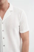 Cazador Örme Erkek K.Kol Gömlek Slim Fit Ekru 2000 - 2