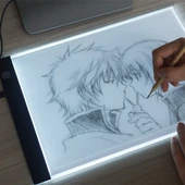 Ultra İnce A4 Boyutunda Taşınabilir USB LED Sanat İzleme Işığı Parlaklık Kontrolü Şarj Cihazı Yok - 12
