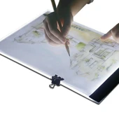 Ultra İnce A4 Boyutunda Taşınabilir USB LED Sanat İzleme Işığı Parlaklık Kontrolü Şarj Cihazı Yok - 1