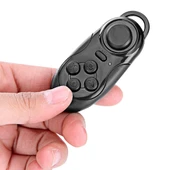 Kablosuz Bluetooth Uzaktan Kumanda Mini Gamepad Selfie Deklanşör Müzik Kontrolü Android iOS Telefon Tablet - 4