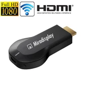 Miradisplay Siyah WiFi HDMI Görüntü Alıcısı Miracast Airplay DLNA Destekli - 1