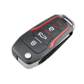 Ford Uyumlu 4 Butonlu Katlanabilir Araç Anahtarı 315 MHz ID63 Çipli - 2