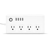 4 USB Portlu 4 US Prizli WiFi Akıllı Güç Prizi Alexa ve Google Home Uyumlu US Priz - 2