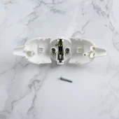 Yan Bağlantılı Üç Kutuplu Güç Prizi EU Tipi 16 Amper 250 Volt ABS Gövde - 5