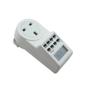 AC 230V Akıllı Ev Prizi LCD Ekranlı Saat Yaz Saati Fonksiyonlu 12 24 Saat Değiştirilebilir Zamanlayıcı Anahtarlı UK Fiş - 4