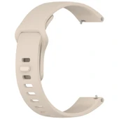 Xiaomi Redmi Watch 5 Active ve Watch 5 Lite Uyumlu Fildişi Beyaz Silikon Saat Kayışı - 3