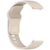 Xiaomi Redmi Watch 5 Active ve Watch 5 Lite Uyumlu Fildişi Beyaz Silikon Saat Kayışı - 4