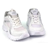 Kadın Beyaz Hafif Fileli Günlük Rahat Sneaker Spor Ayakkabı thumbnail 1